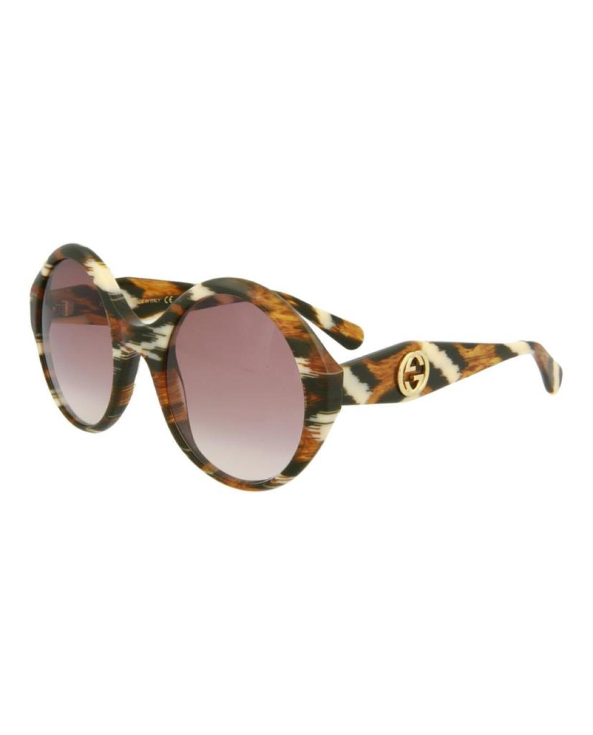 Round-Frame Acetate Sunglasses