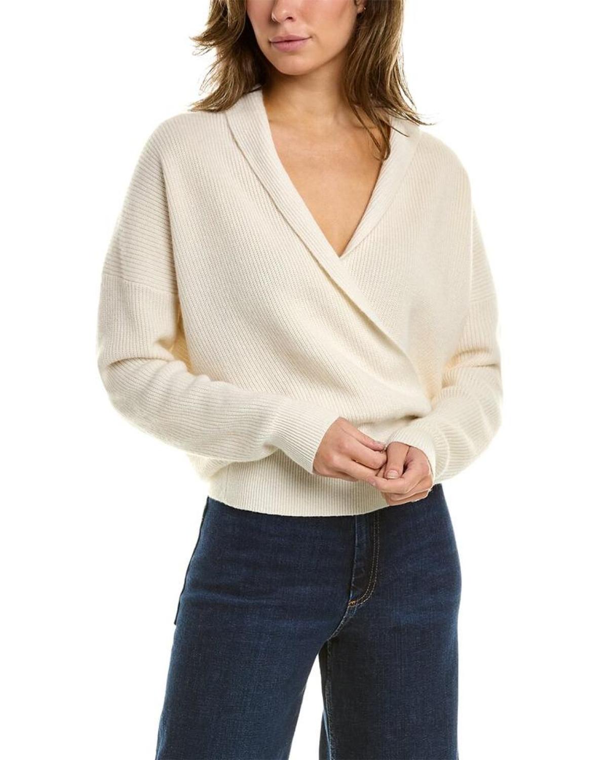 Michael Kors Shaker Cashmere & Linen-Blend Wrap