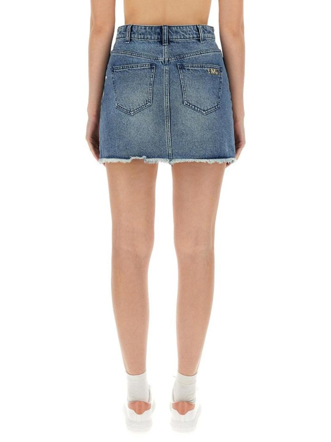 Michael Michael Kors Mid-Waisted Denim Mini Skirt