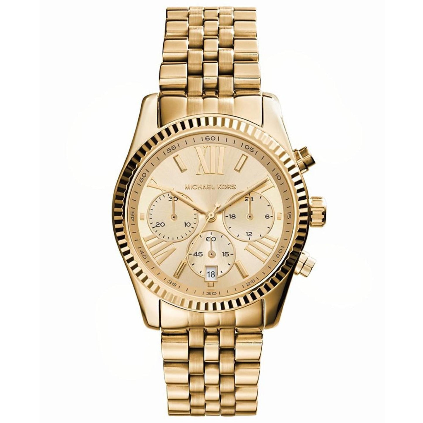 Women's Lexington Quartz Chronograph Gold-Tone Stainless Steel Watch 38mm