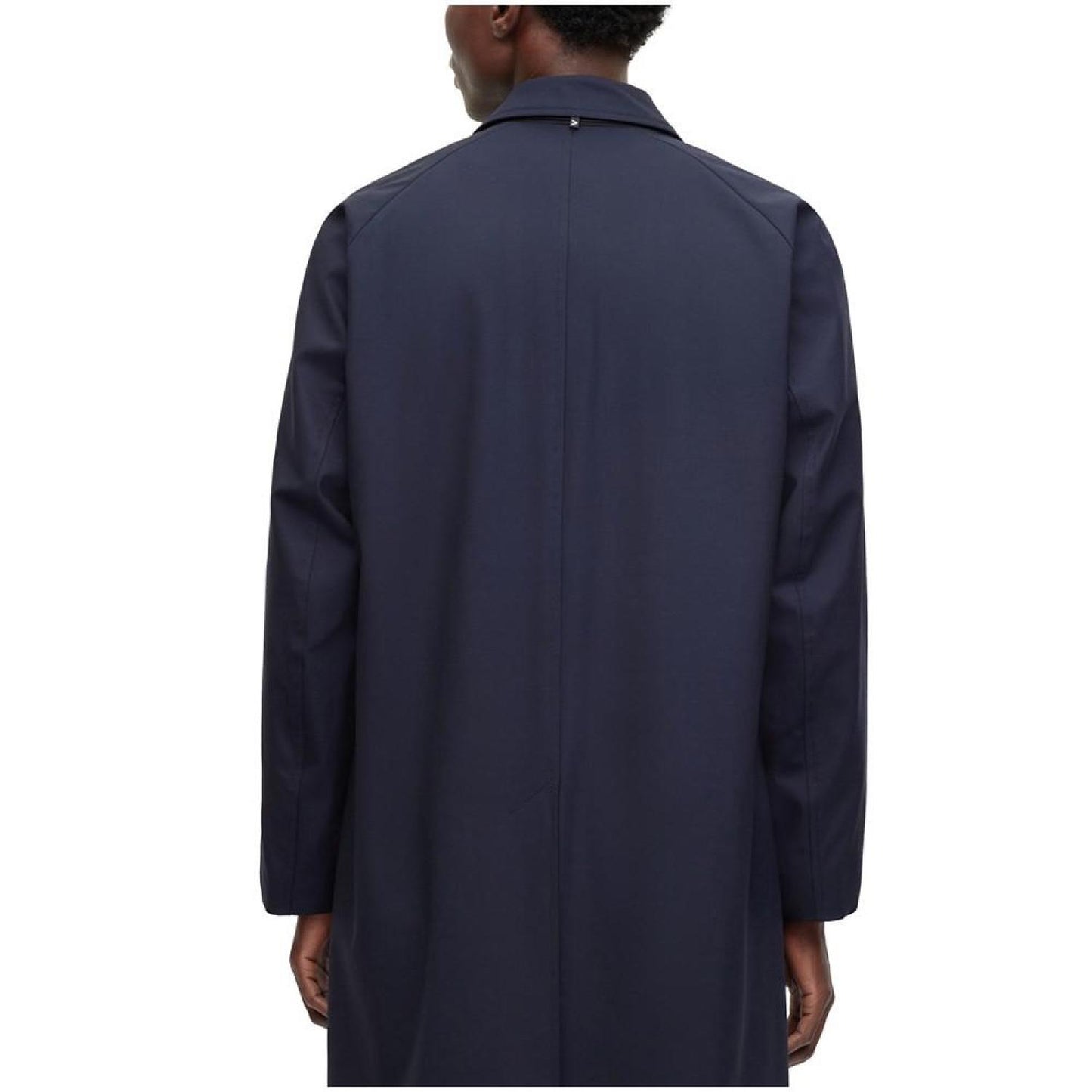 Men's Water-Repellent Hooded Wool Blend Coat