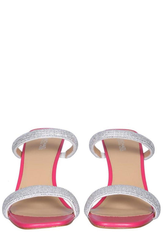 Michael Kors Clara Logo Detailed Open Toe Sandals