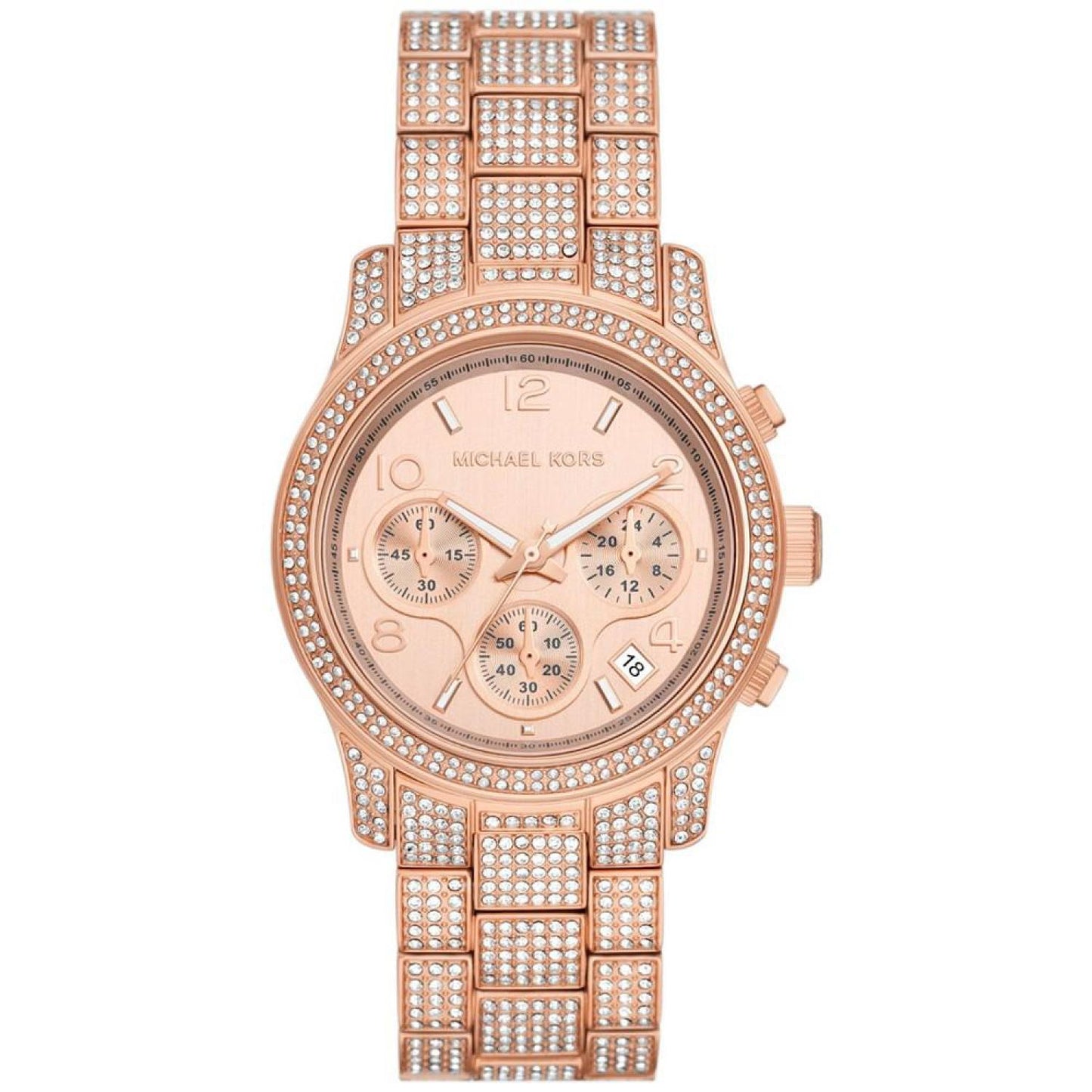 Women's Runway Chronograph Rose Gold-Tone Stainless Steel Watch 38mm