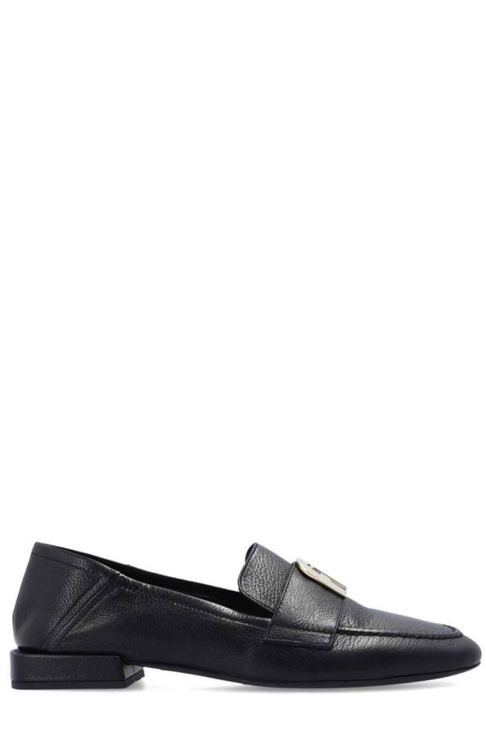 Furla 1927 Logo-Plaque Slip-On Loafers