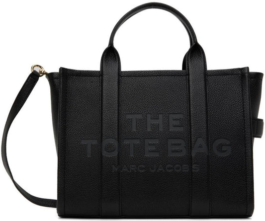 Black 'The Leather Medium' Tote