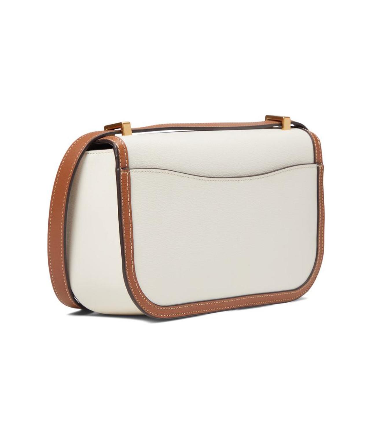 Katy Color-Blocked Textured Leather Medium Convertible Shoulder Bag