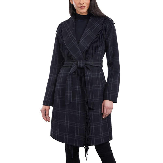 Women's Doubled-Faced Wool Blend Wrap Coat