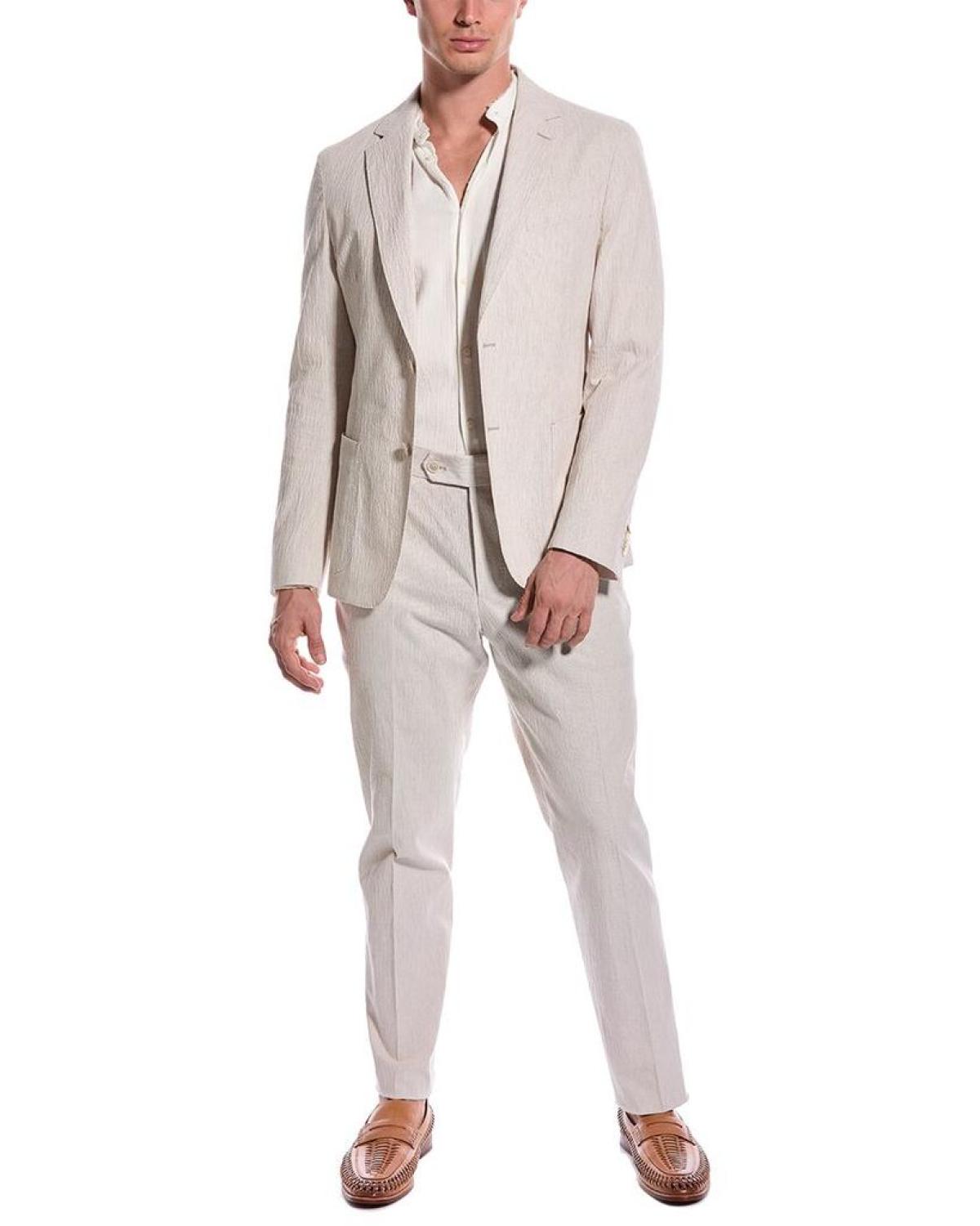 BOSS Hugo Boss 2pc C-Hanry Slim Fit Linen-Blend Suit