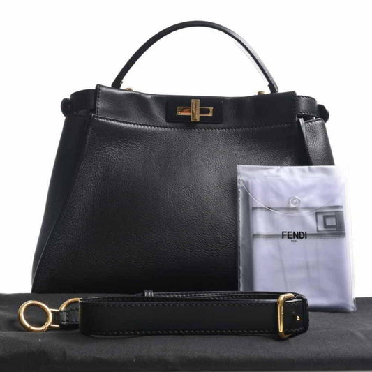 Fendi Peekaboo Leather Handbag (Pre-Owned)