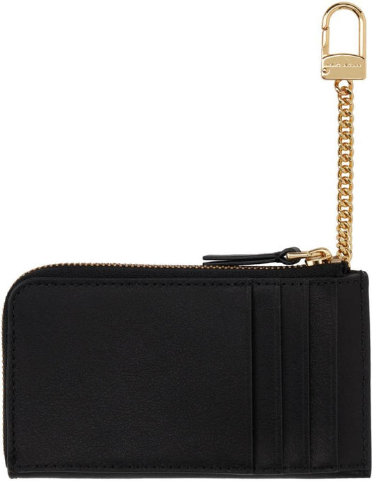 Black 'The J Marc Top Zip Multi' Wallet