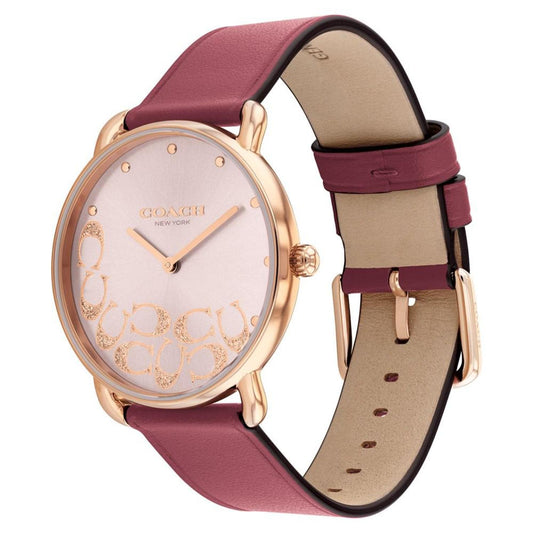 Women's Elliot Rouge Leather Watch 36mm