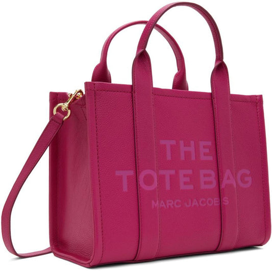 Pink 'The Leather Medium Tote Bag' Tote