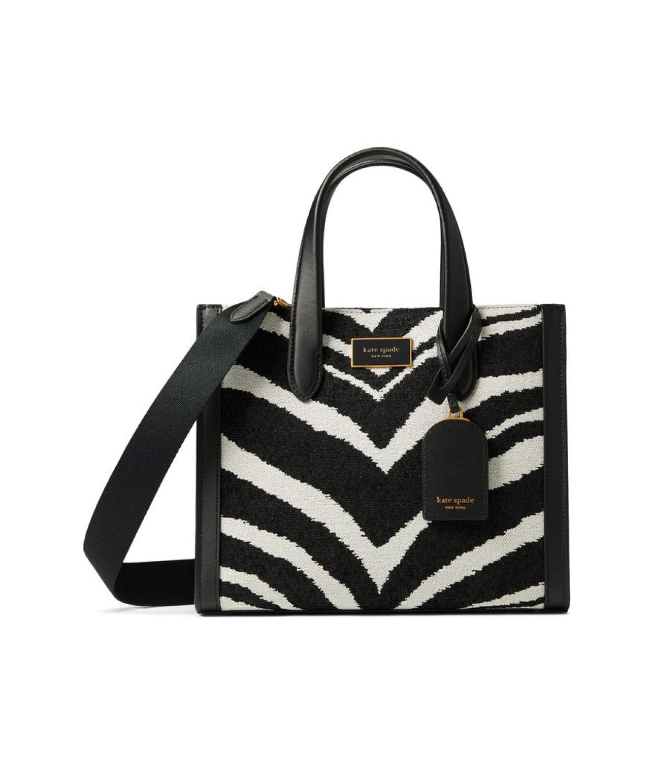 Manhattan Zebra Chevron Small Tote