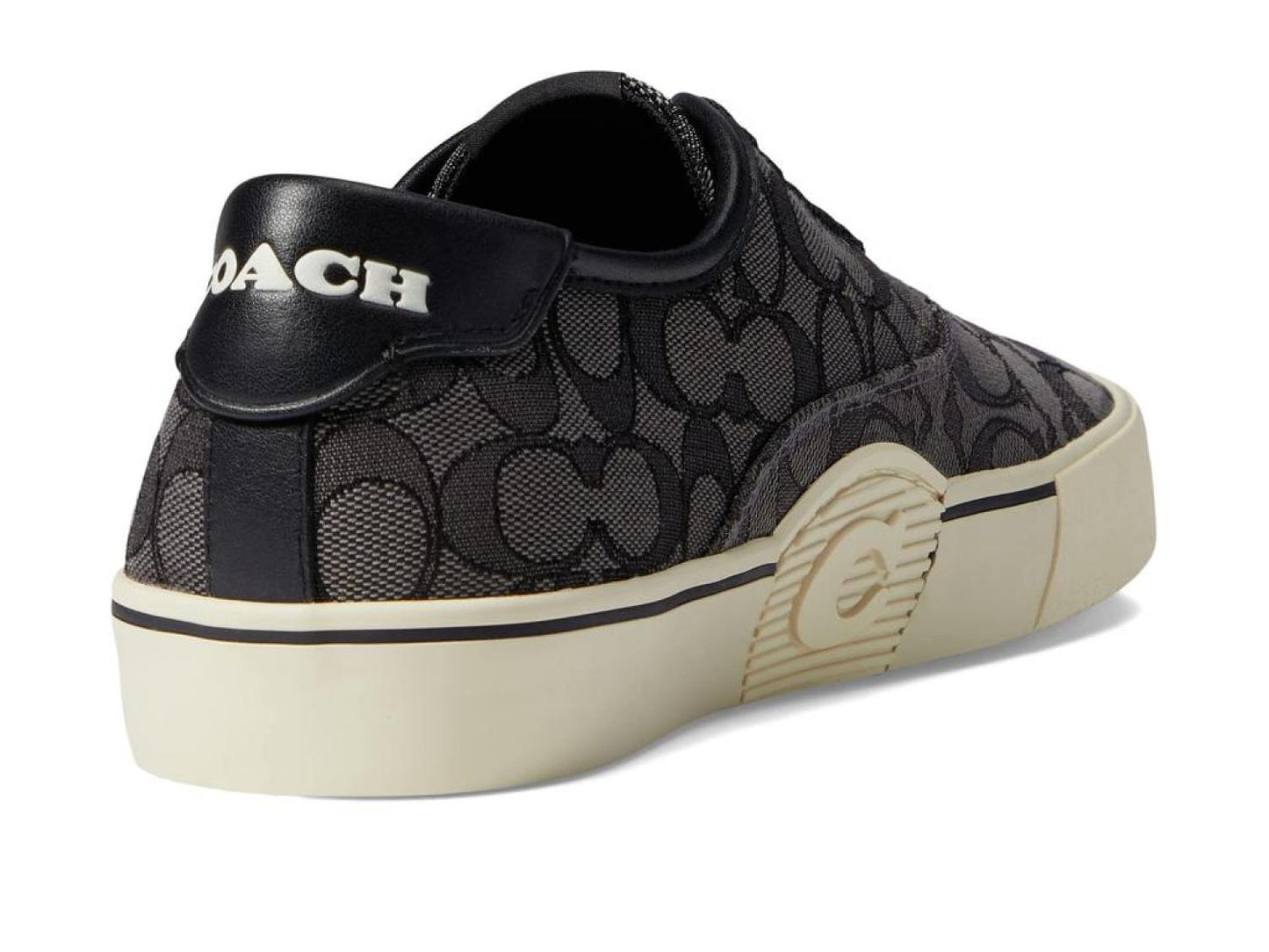 Signature Jacquard Leather Lace-Up Skate Sneaker