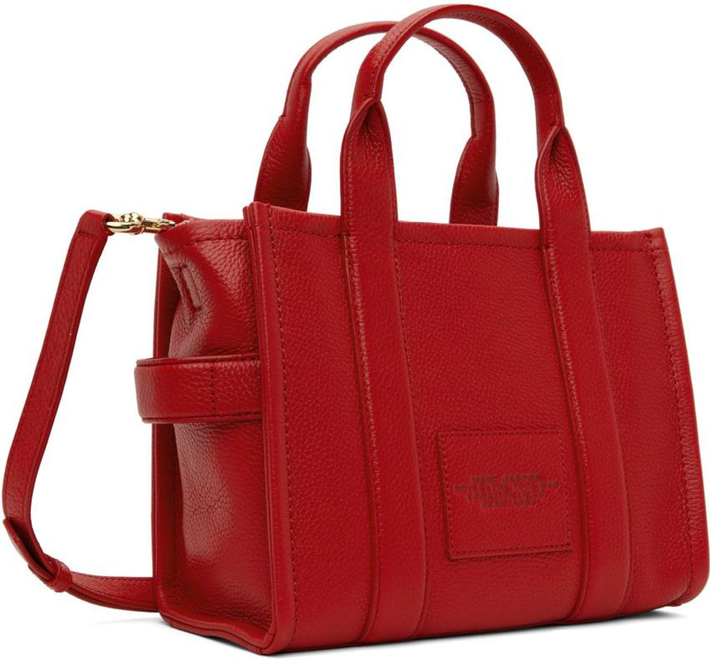 Red 'The Leather Small Tote Bag' Tote