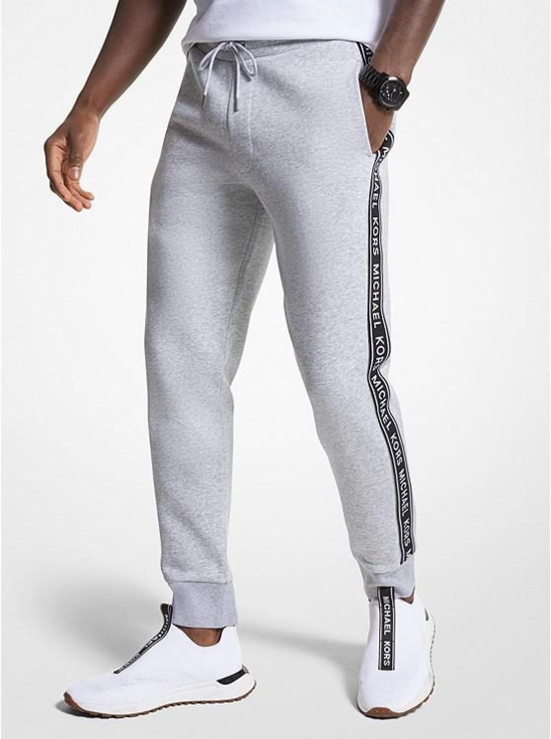 Logo Print Cotton Blend Joggers