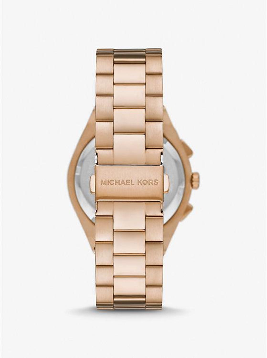 Oversized Lennox Beige Gold-Tone Watch