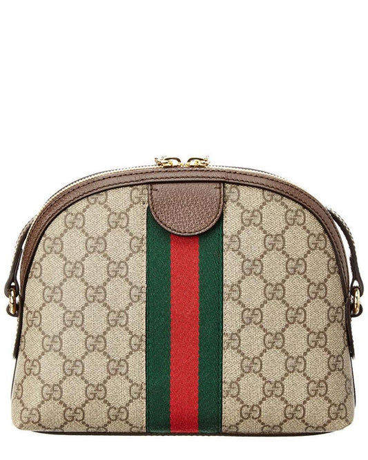 Gucci Ophidia Small GG Supreme Canvas & Leather Shoulder Bag, ns, Brown