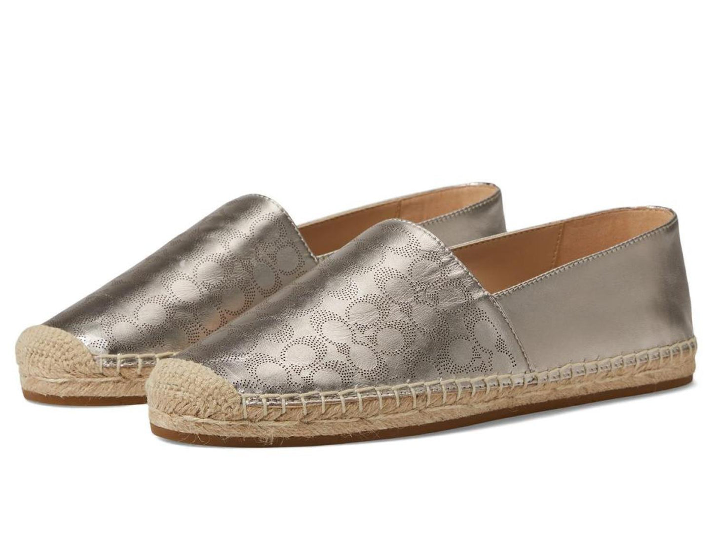 Carley Metallic Leather Espadrille