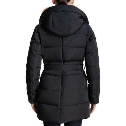 Womens Faux Fur Cold Weather Down Coat