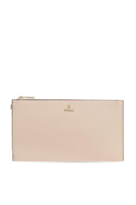 Furla Camelia Logo Lettering Small Clutch Bag