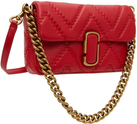 Red 'The Quilted Leather J Marc' Bag