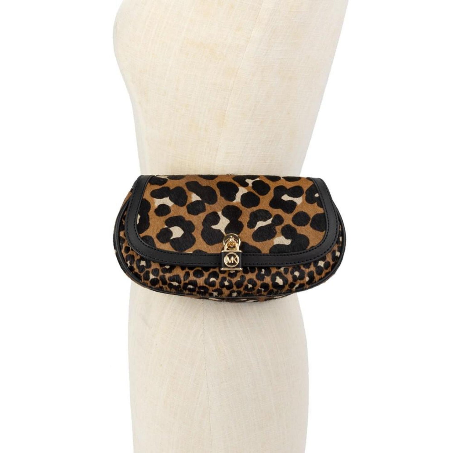 Women's Leopard-Print Haircalf Belt Bag