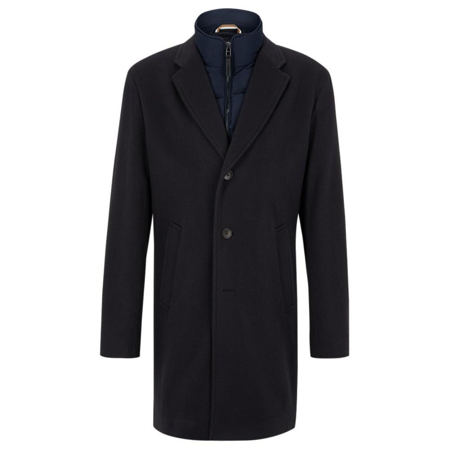 Men's Inner Zip-Up Slim-Fit Coat