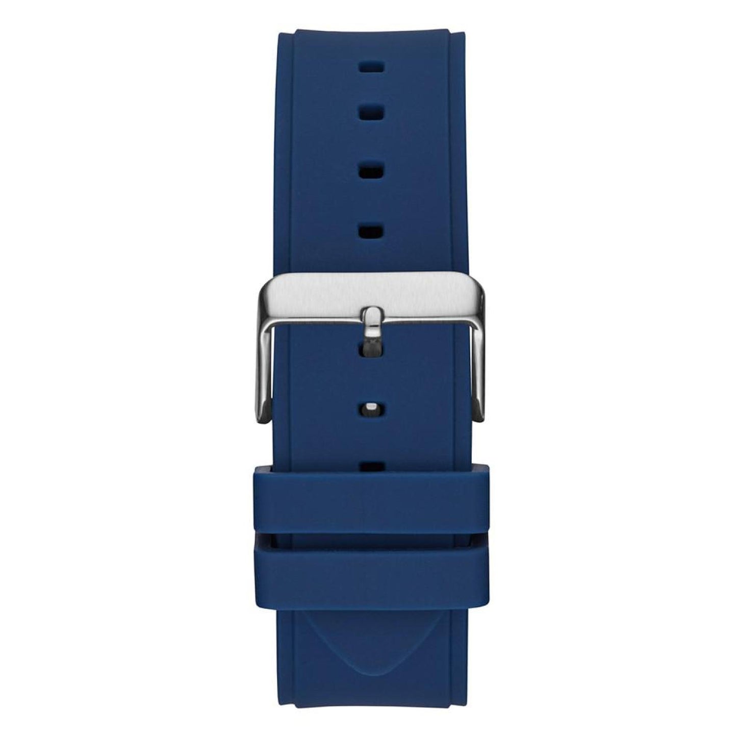 Men's Quartz Blue Silicone Strap Multi-Function Watch 46mm