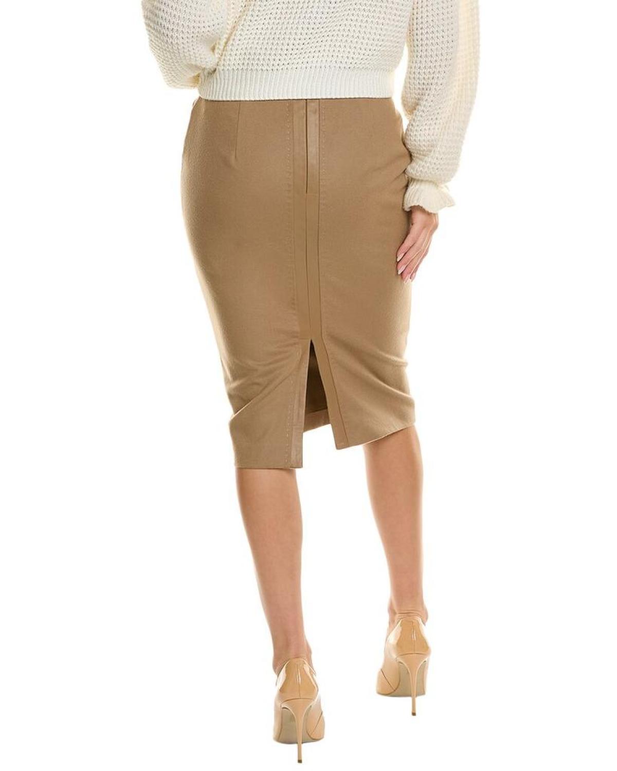 Max Mara Studio Faraone Wool Pencil Skirt