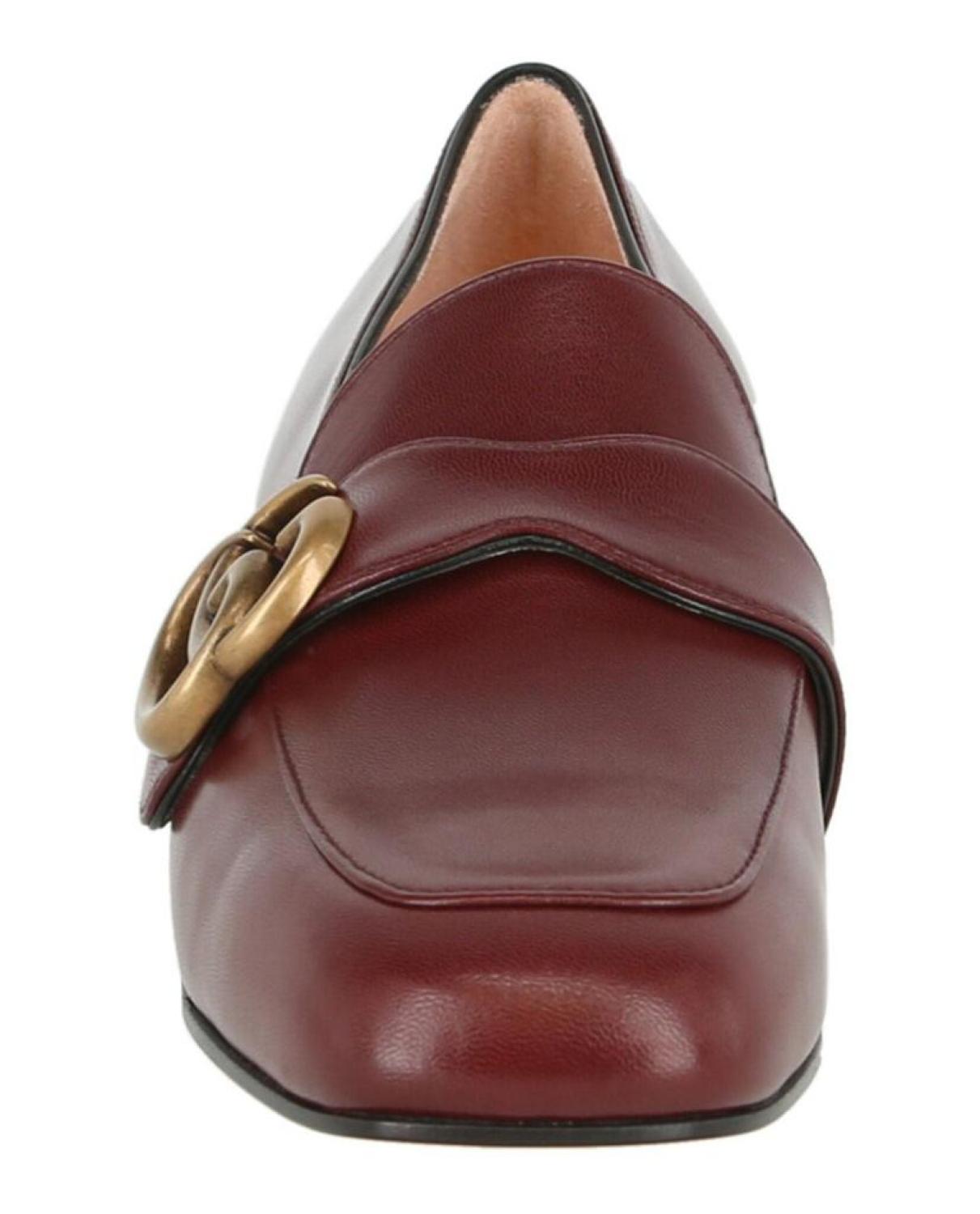 Leather Loafer with Double G