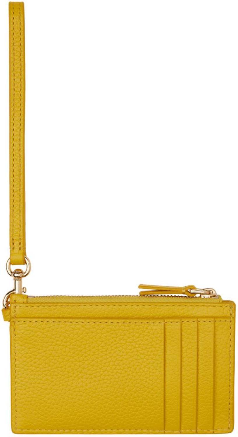 Yellow Top Zip Wallet