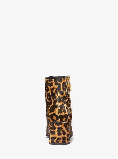 Alane Leopard Calf Hair Ankle Boot