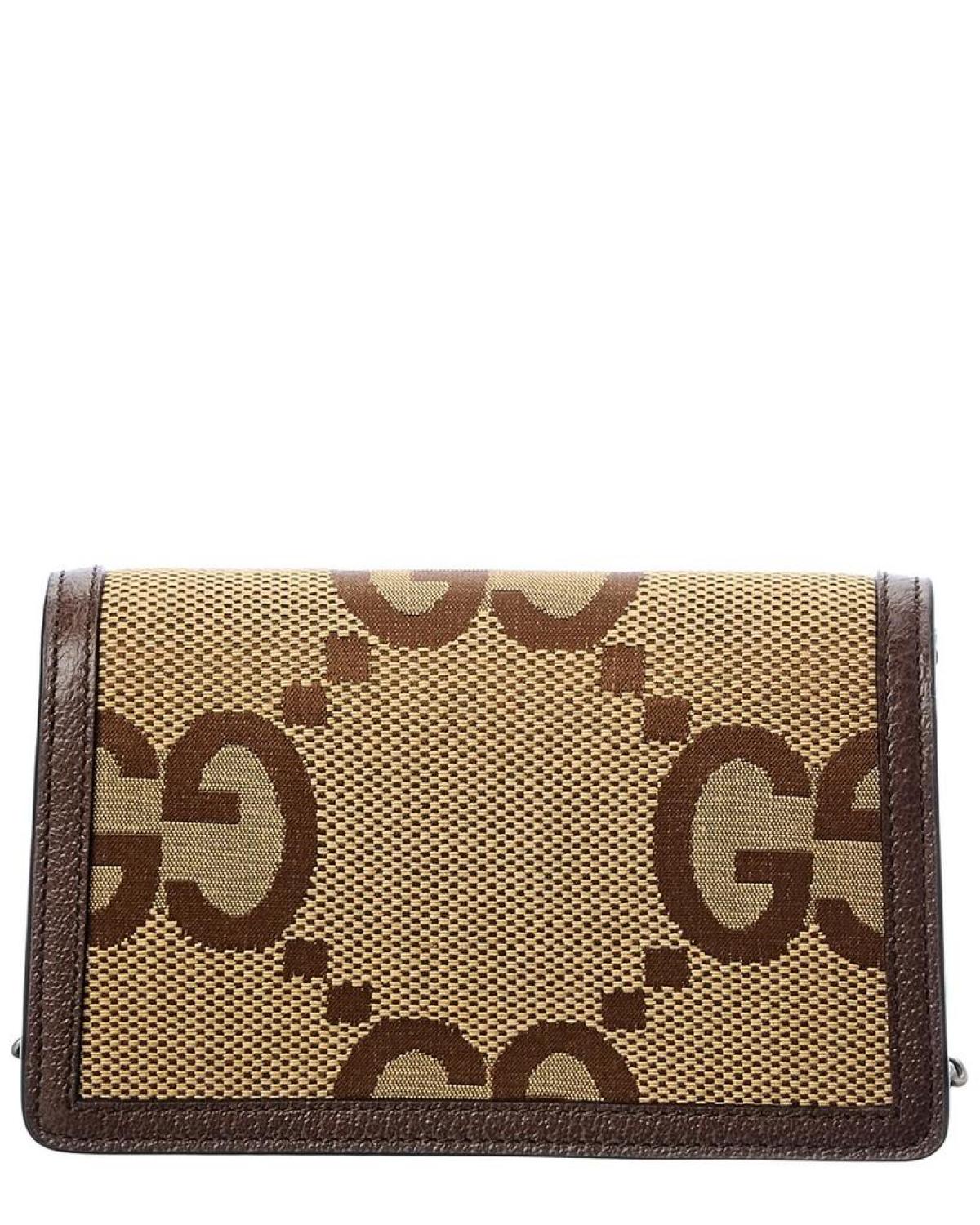 Gucci Dionysus Super Mini Jumbo GG Canvas & Leather Shoulder Bag