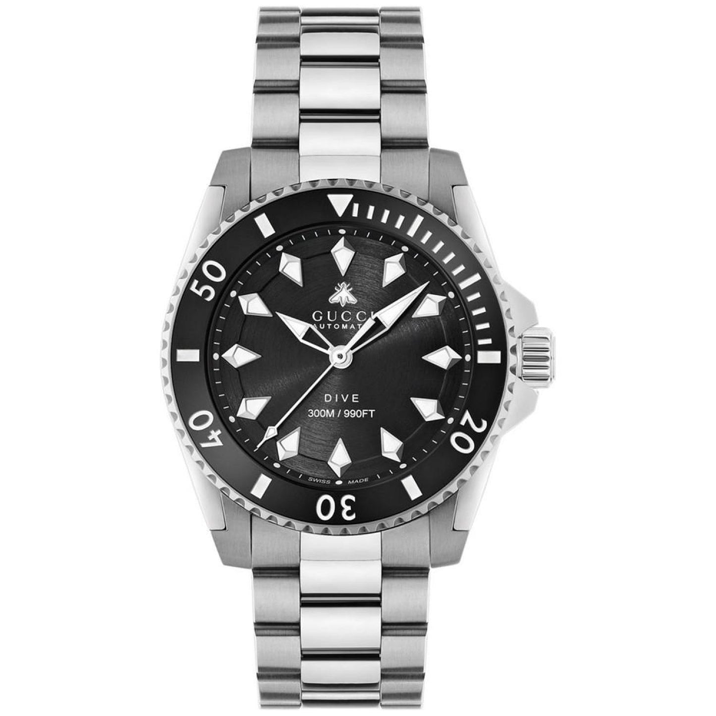 Men's Swiss Automatic Dive Stainless Steel Bracelet Watch 40mm