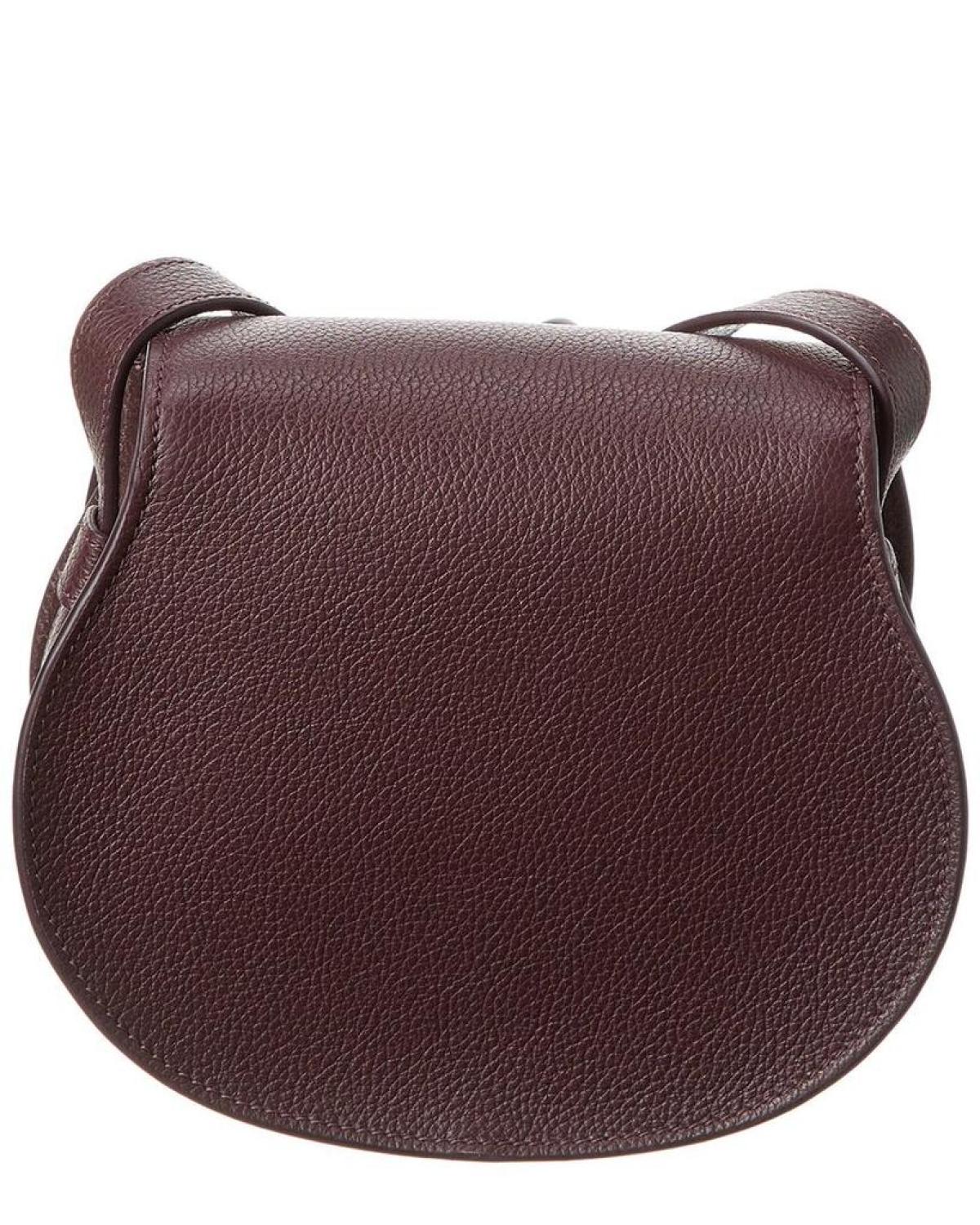 Chloé Marcie Small Leather Saddle Bag