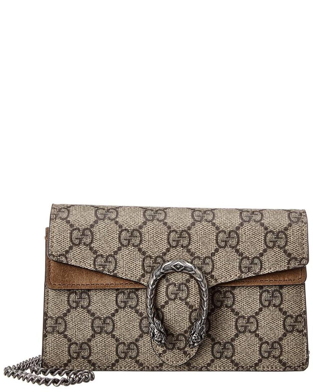 Gucci Dionysus Mini GG Supreme Canvas & Suede Shoulder Bag