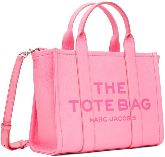 Pink 'The Leather Medium Tote Bag' Tote