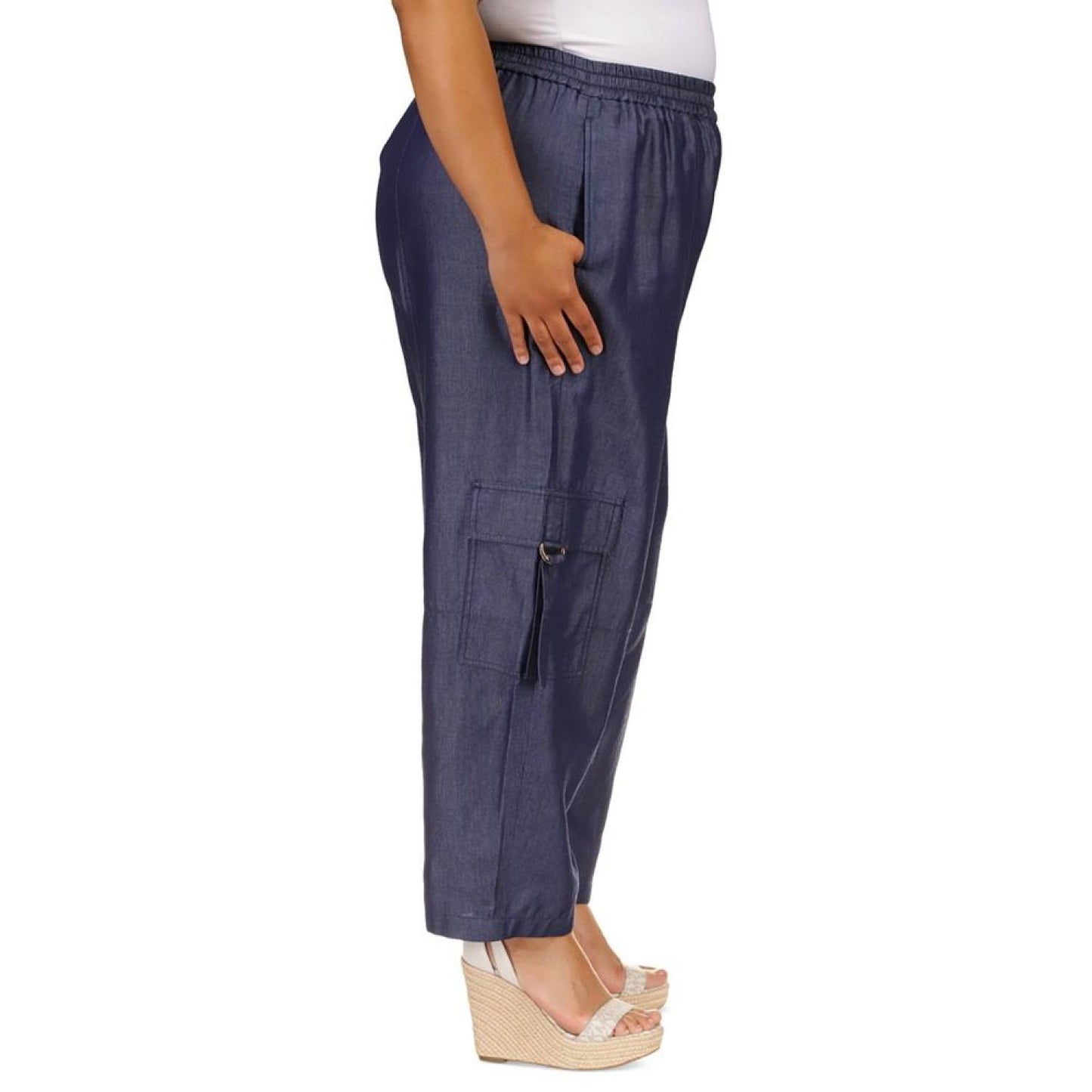 Michael Kors Plus Size Classic Twill Pull-On Utility Pants