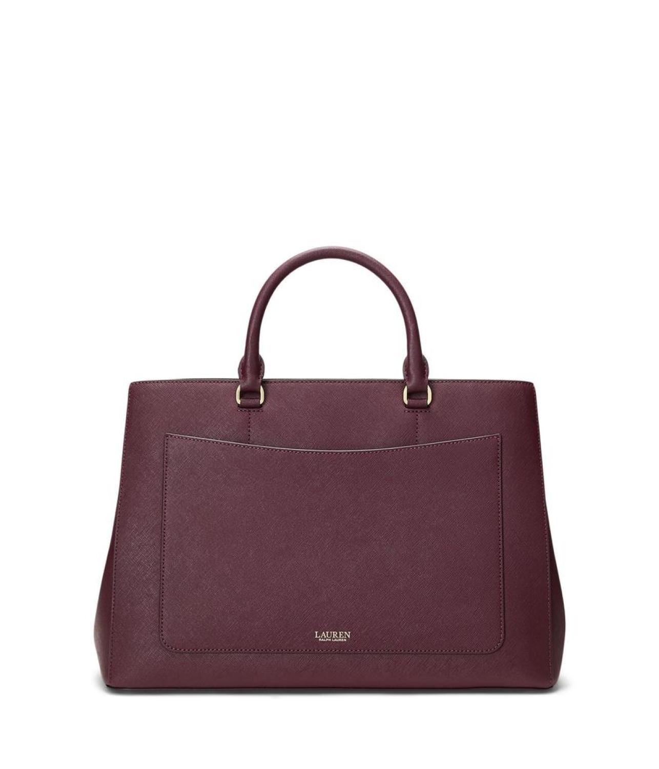 Crosshatch Leather Large Hanna Satchel