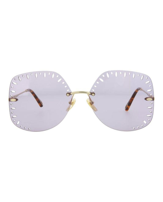 YSE Square-Frame Metal Sunglasses