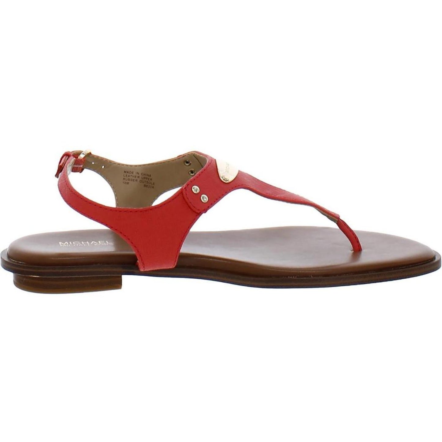 Womens Leather Toe-Post Slingback Sandals