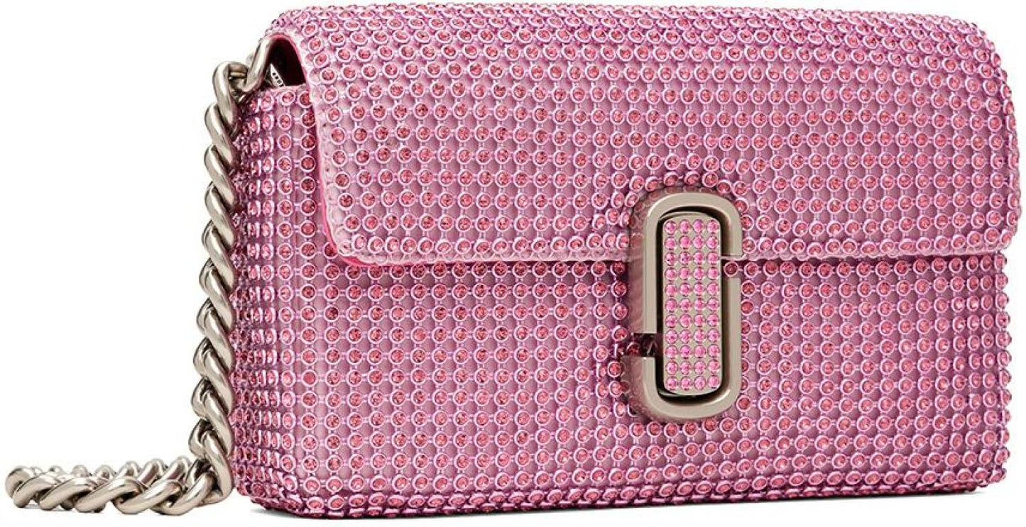 Pink 'The Rhinestone J Marc Mini' Shoulder Bag