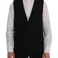 Dolce & Gabbana Elegant Striped Wool Blend Waistcoat Vest