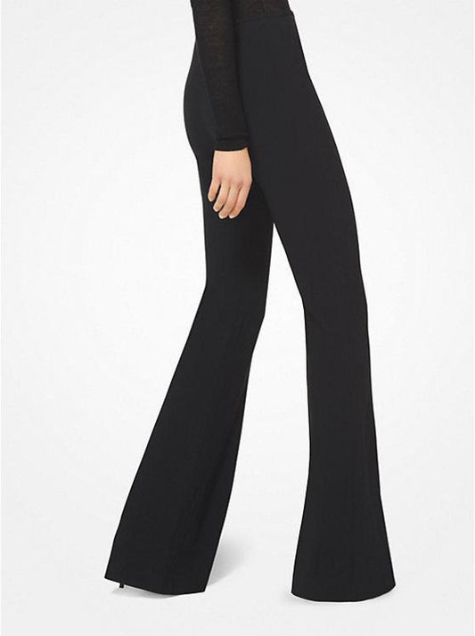 Double Crepe-Sablé Flared Pants