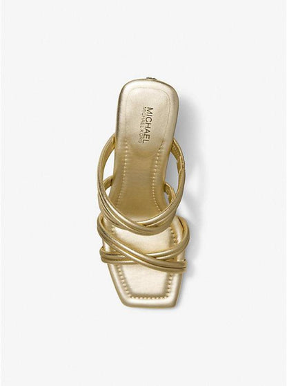 Corrine Metallic Leather Sandal