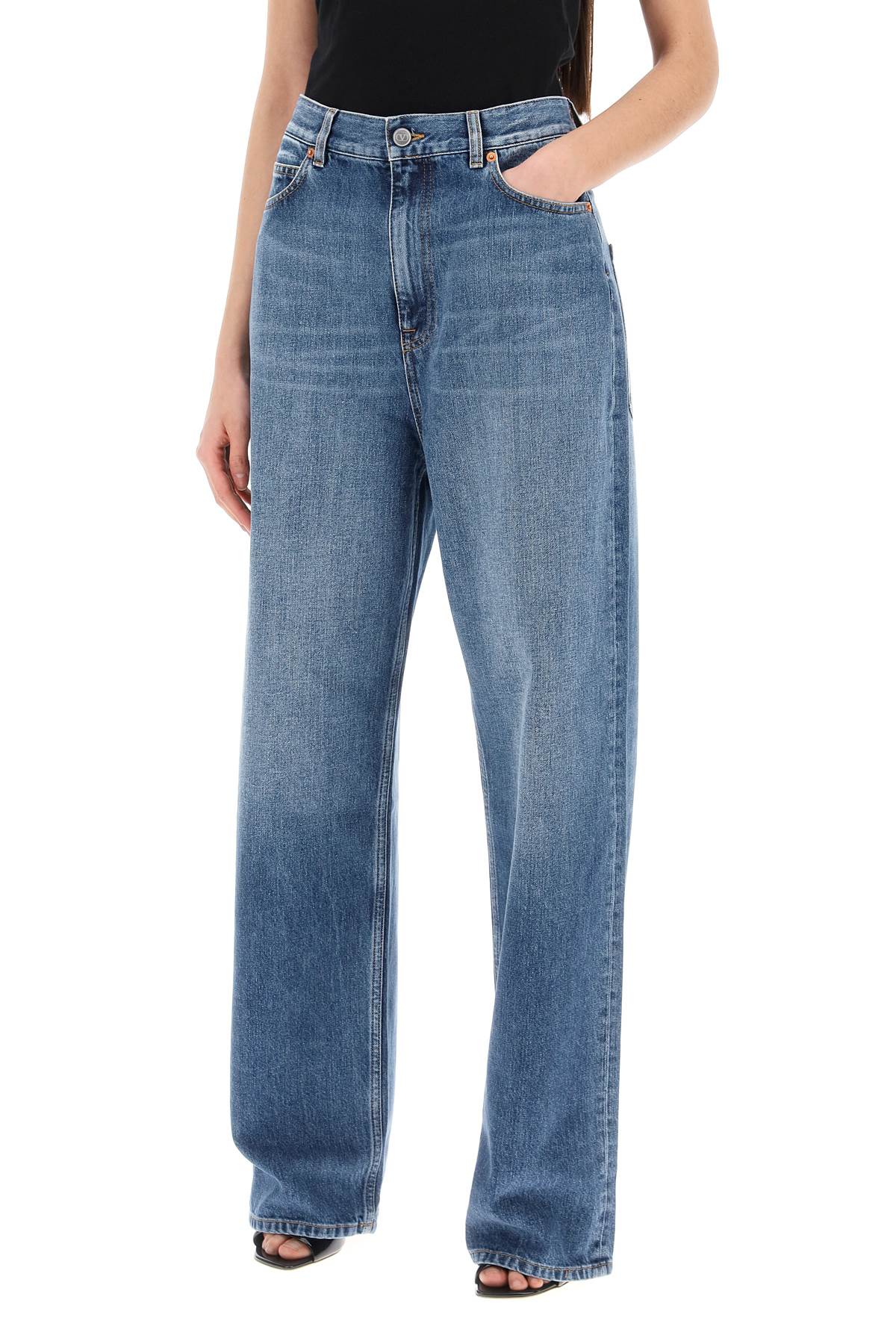 Valentino garavani wide leg jeans