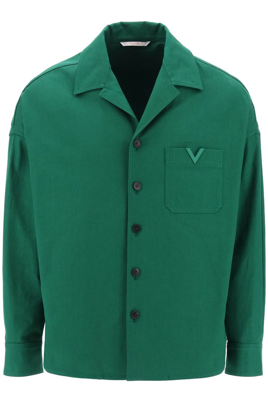 Valentino garavani "canvas overshirt with v detail