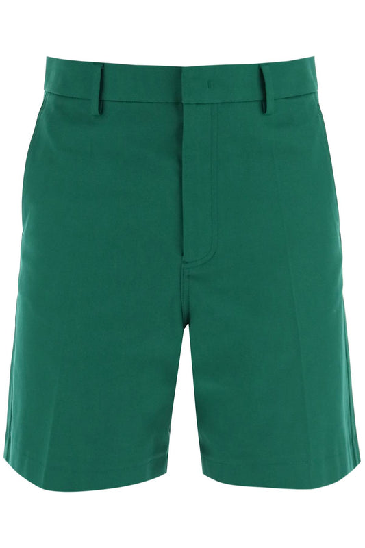 Valentino garavani "canvas bermuda shorts with v detail"