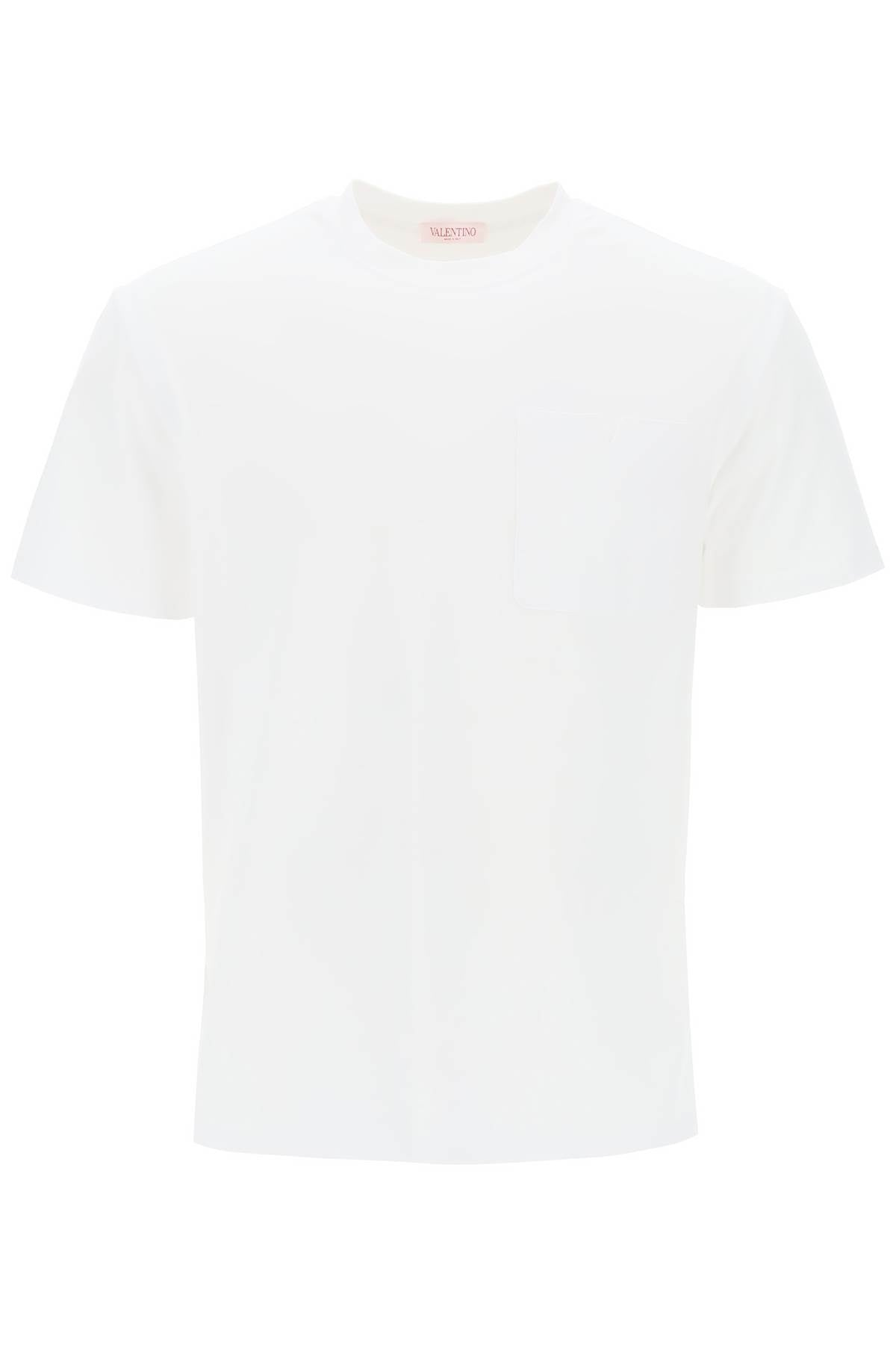 Valentino garavani t-shirt in cotone con v detail